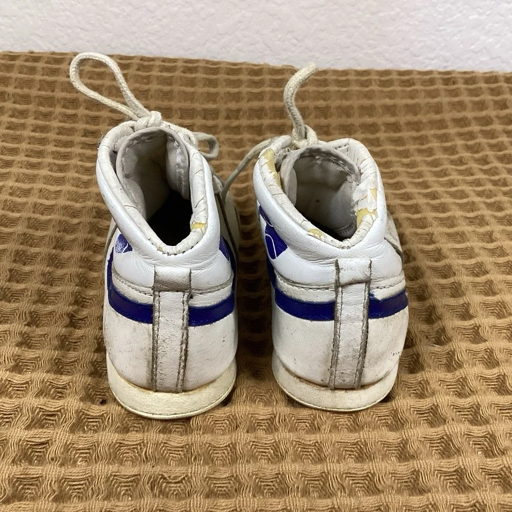 Vtg 1985 NIKE Baby Air Jordan Infantry Sneakers Shoes 850709 PD Sz 5 Blue White
